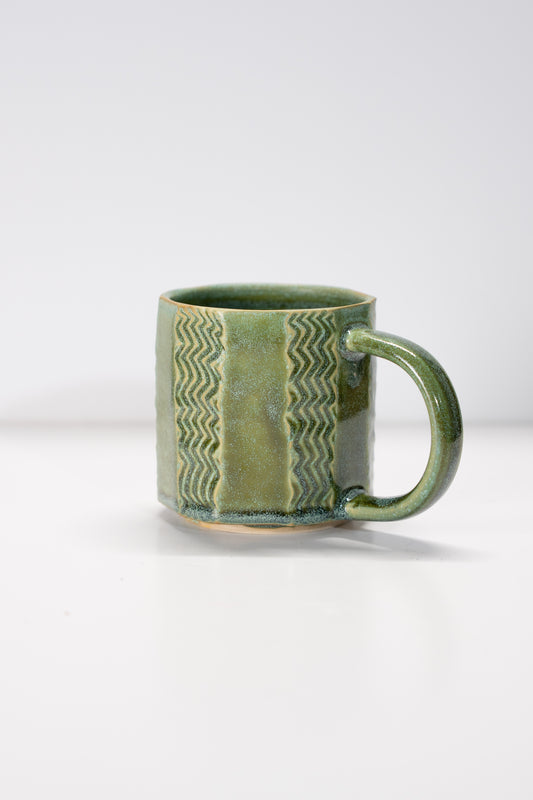 12oz Faceted  Wiggle Mug